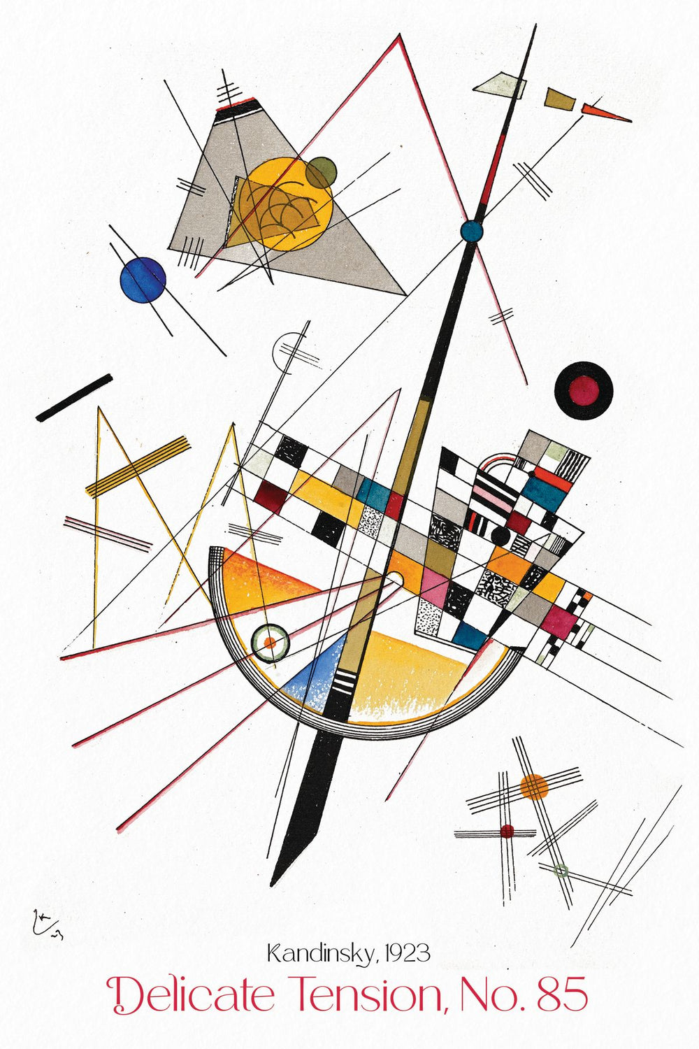 Delicate Tension 85 Kandinsky Exhibition Poster