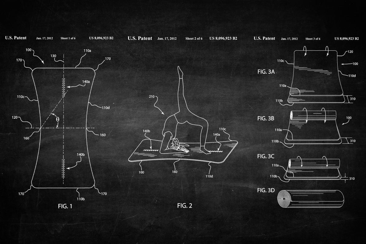 Exercise Mat BW Patent