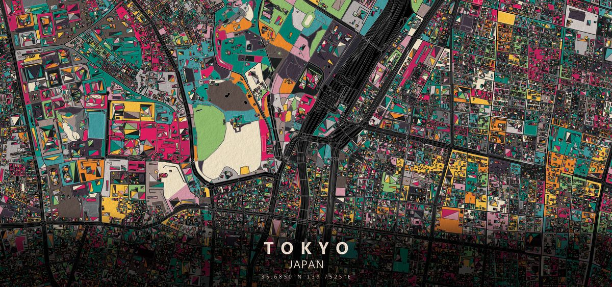 Modern Tokyo City Map I