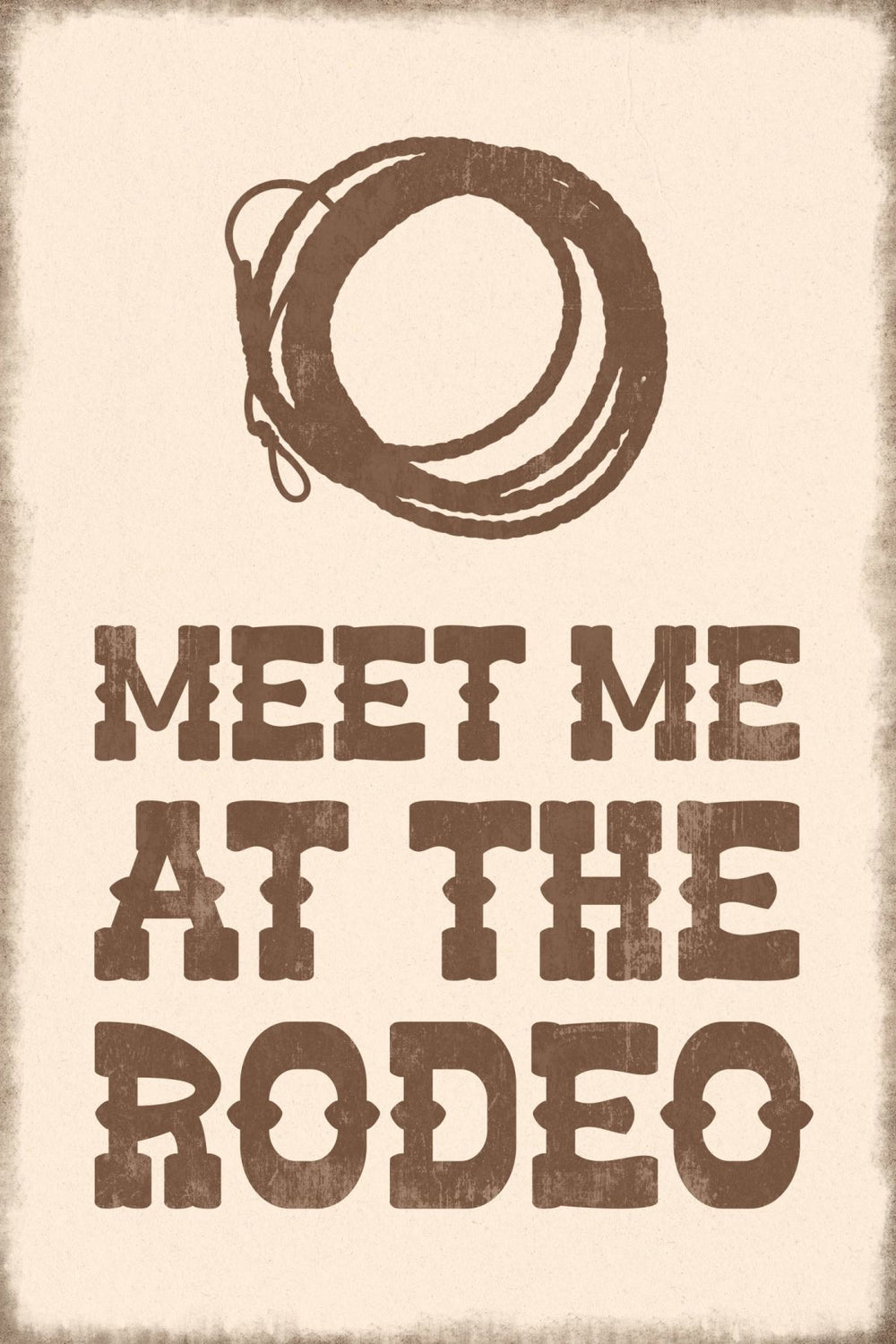 Meet Me At The Rodeo Sign