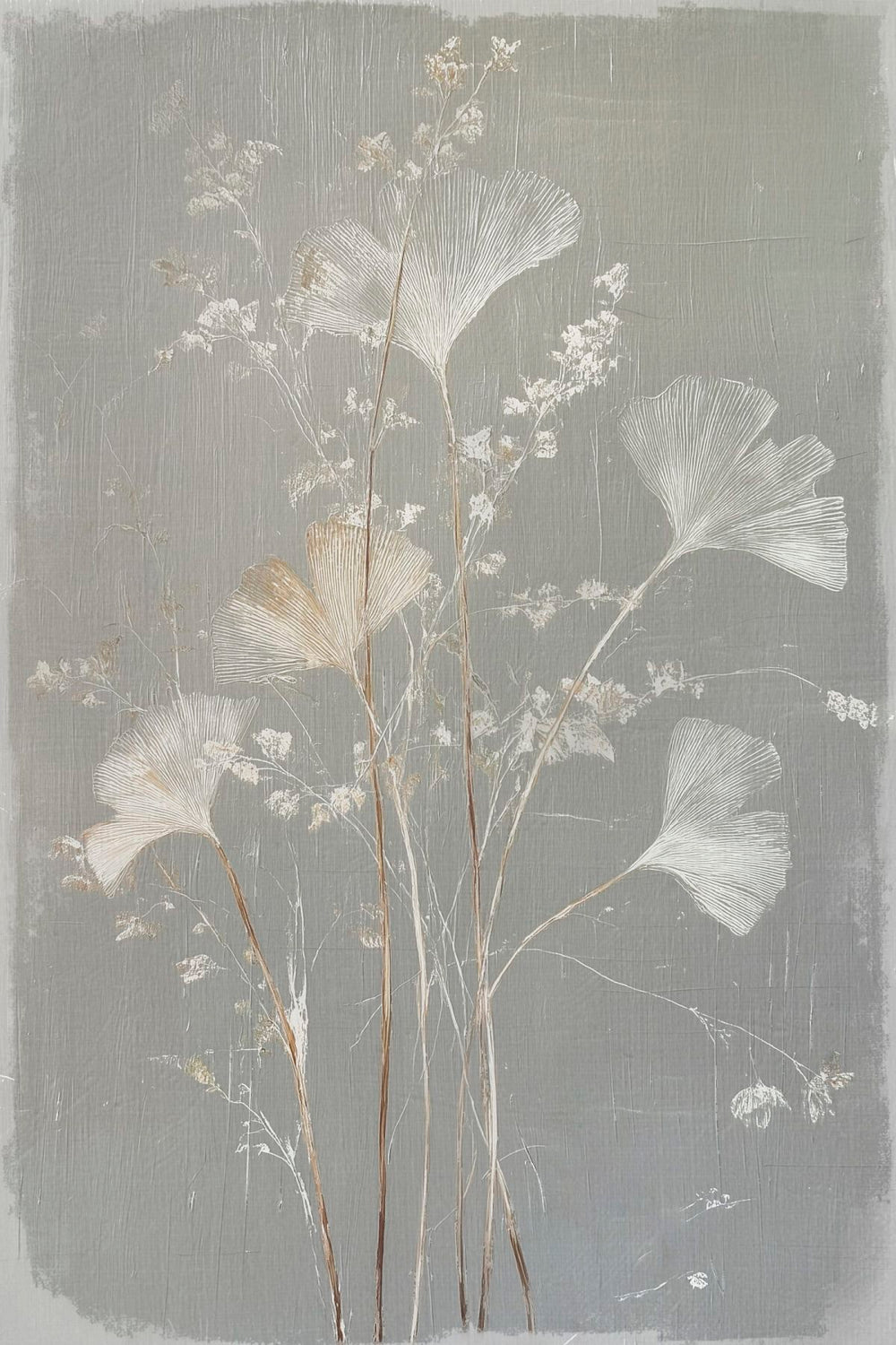 Dainty Flowers Gray I
