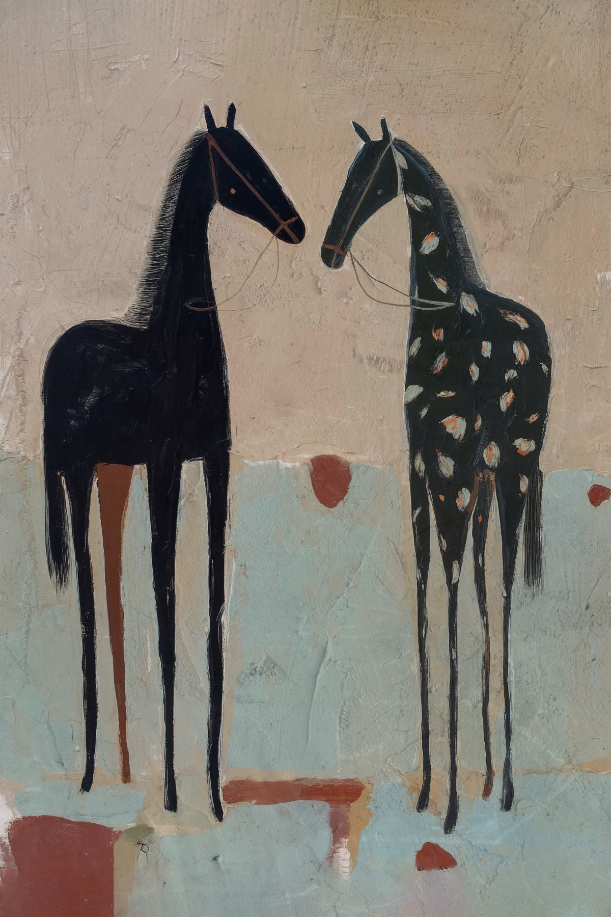 Stylized Horse Pair