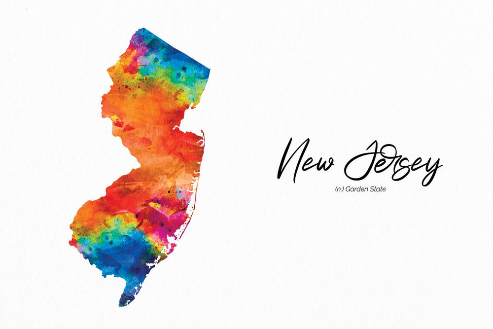 Garden State New Jersey Map