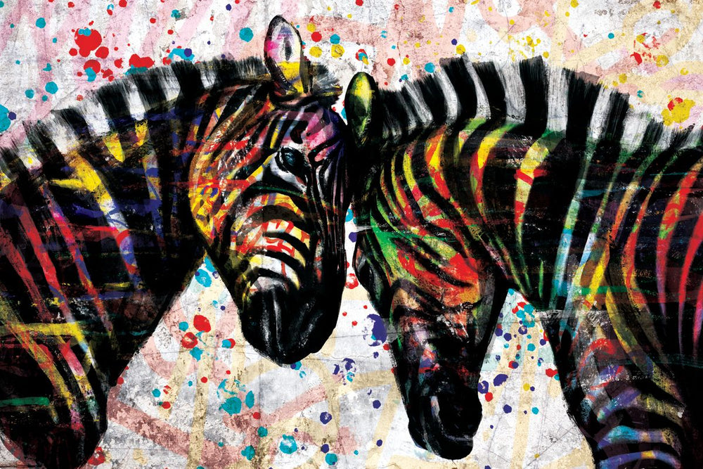 Paint Splash Zebras
