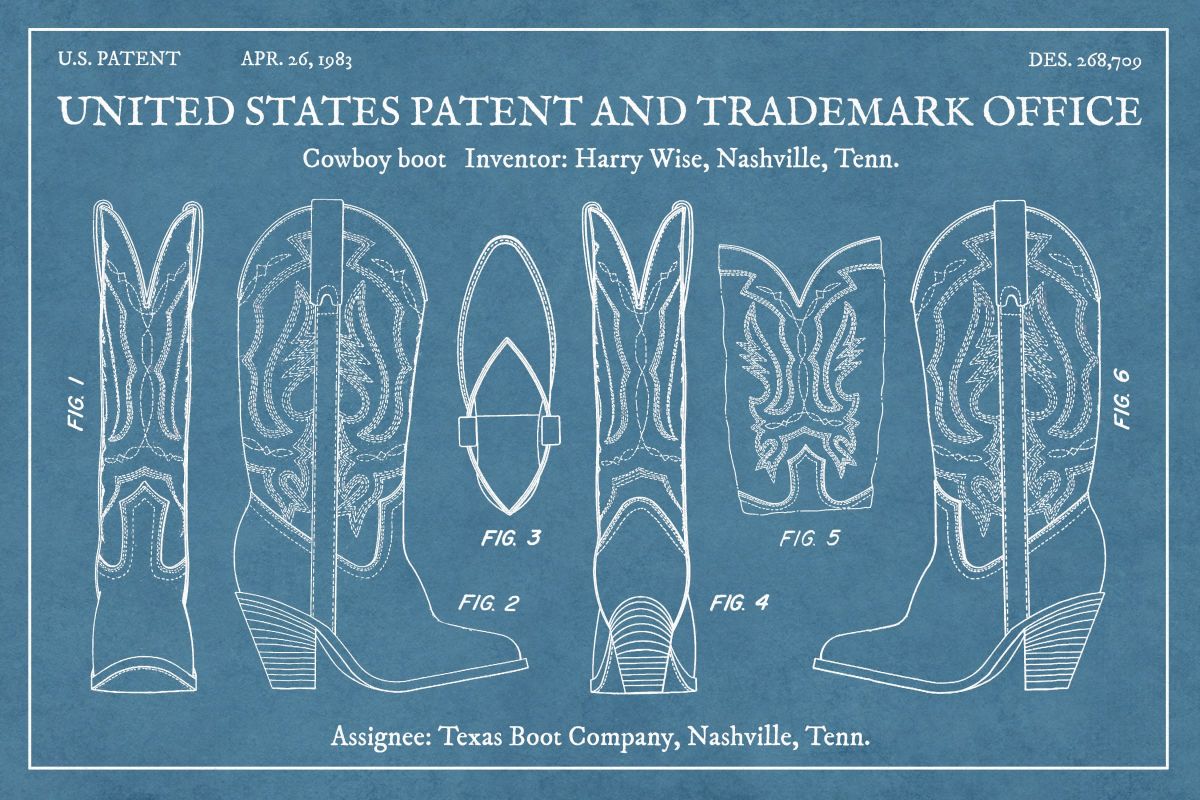 Cowboy Boot Patent II