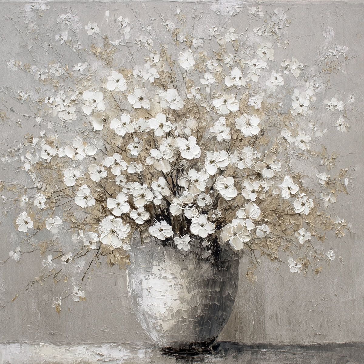 White Floral Display