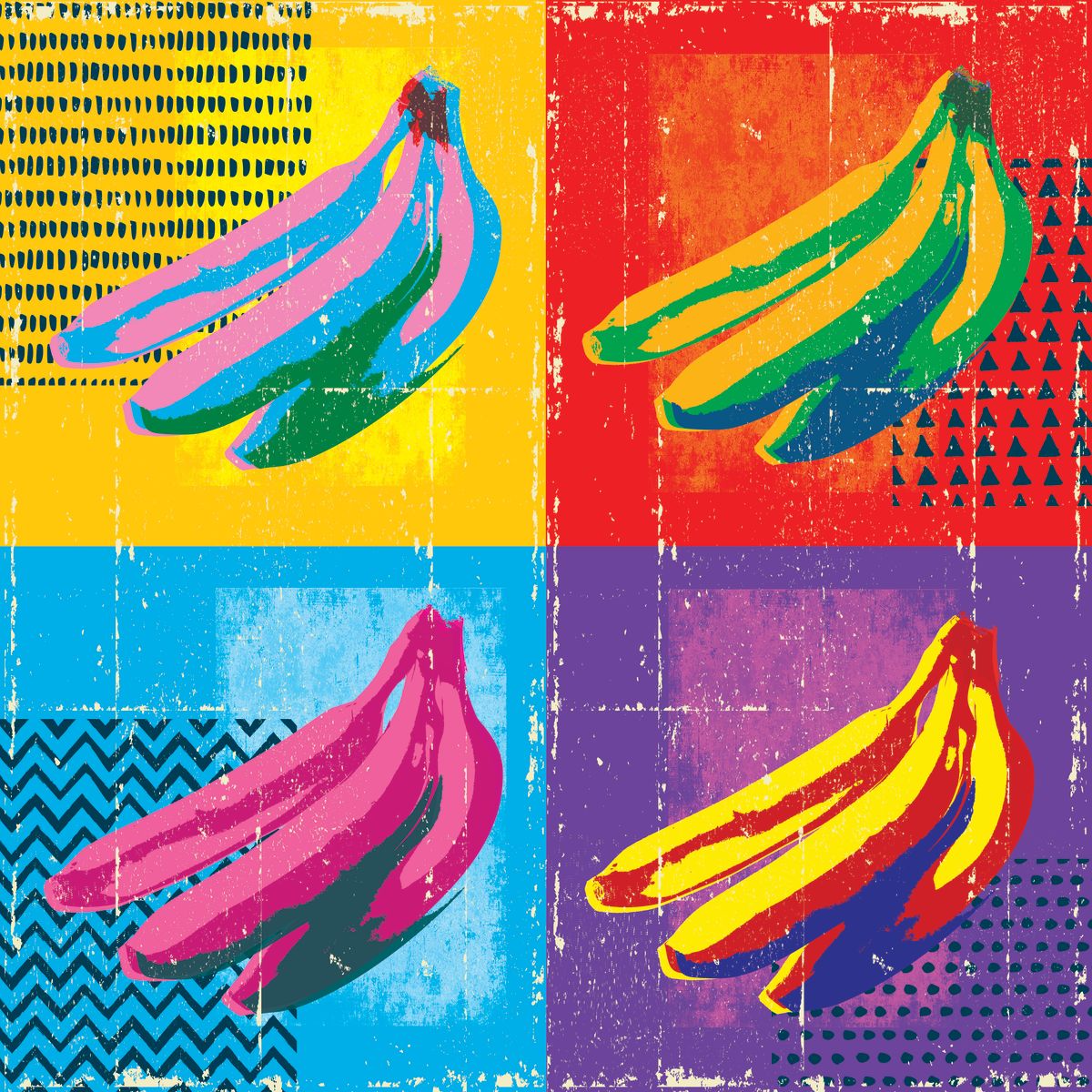 Pop Style Bananas