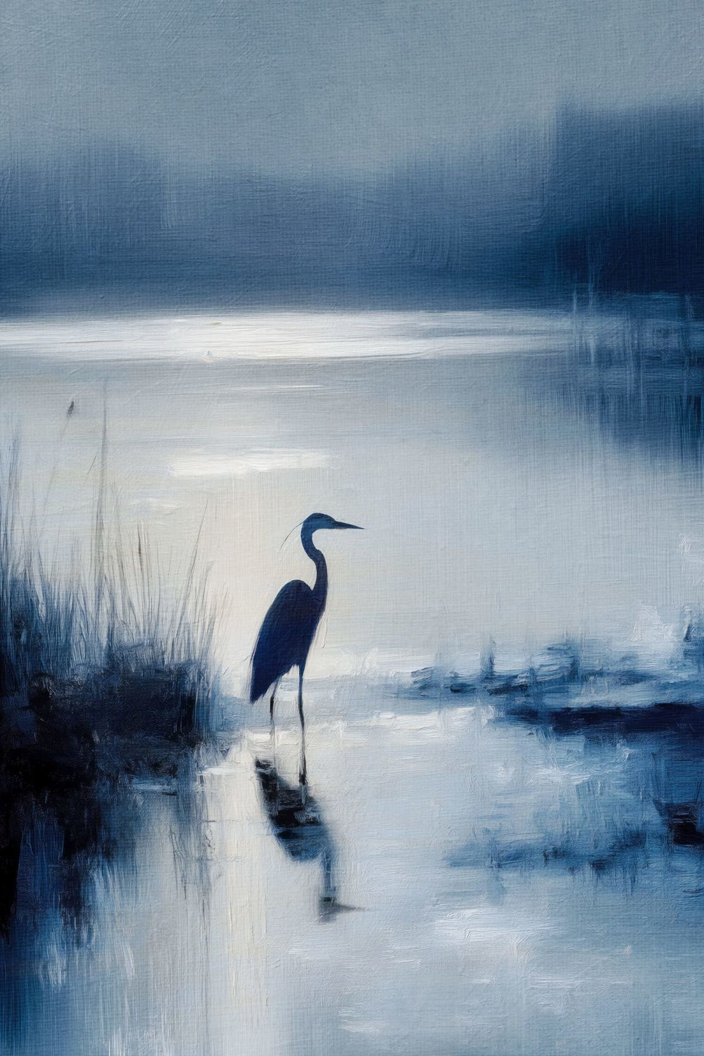Heron Roaming By The Lake