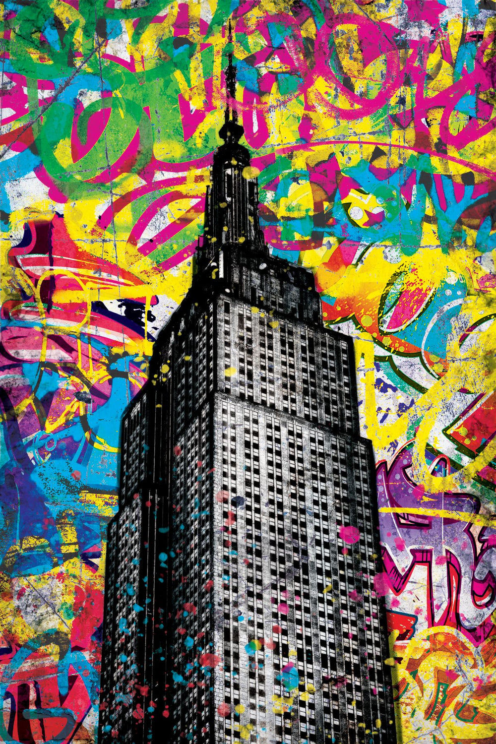 Grunge Empire State Building