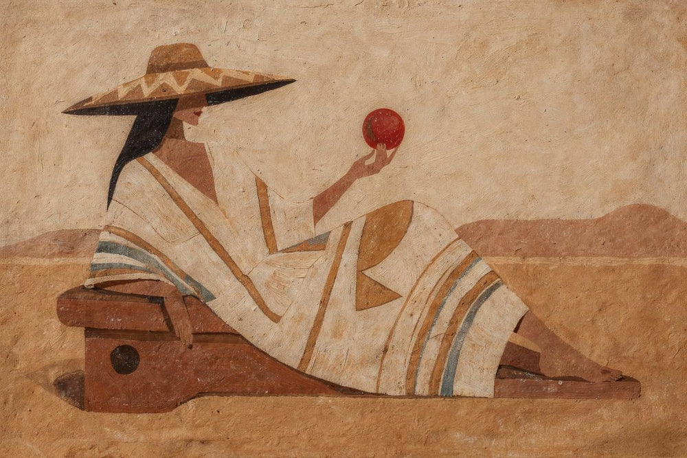 Seated Figure with Hat