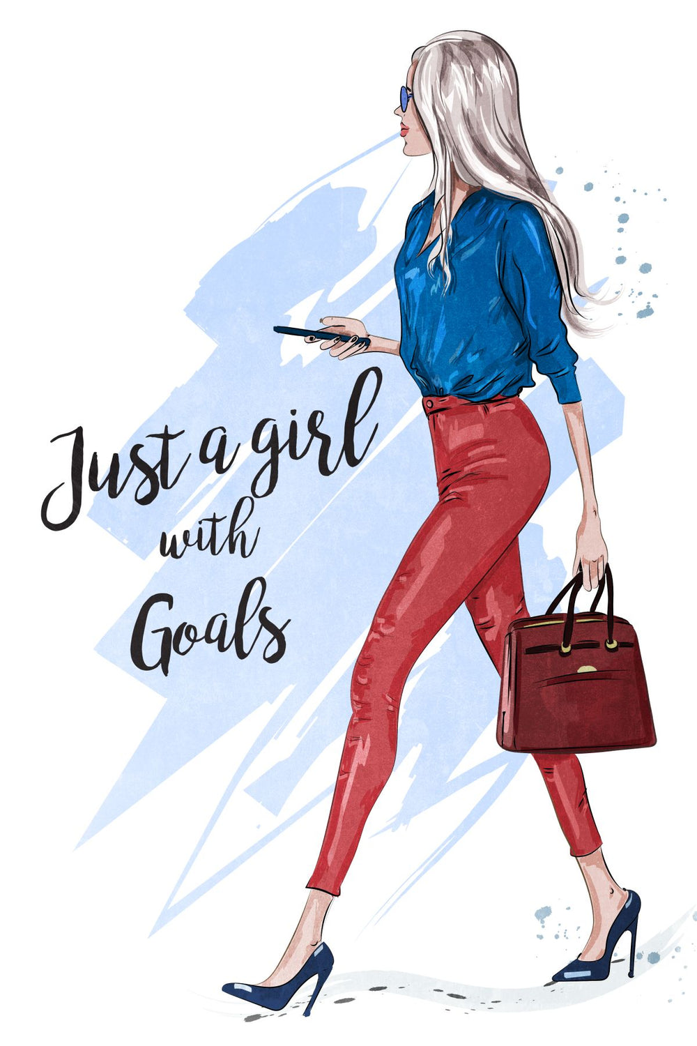 Girl With Goals Chic Typography