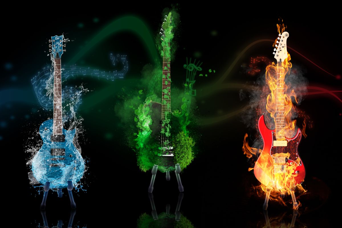 Blazing Electric Guitars