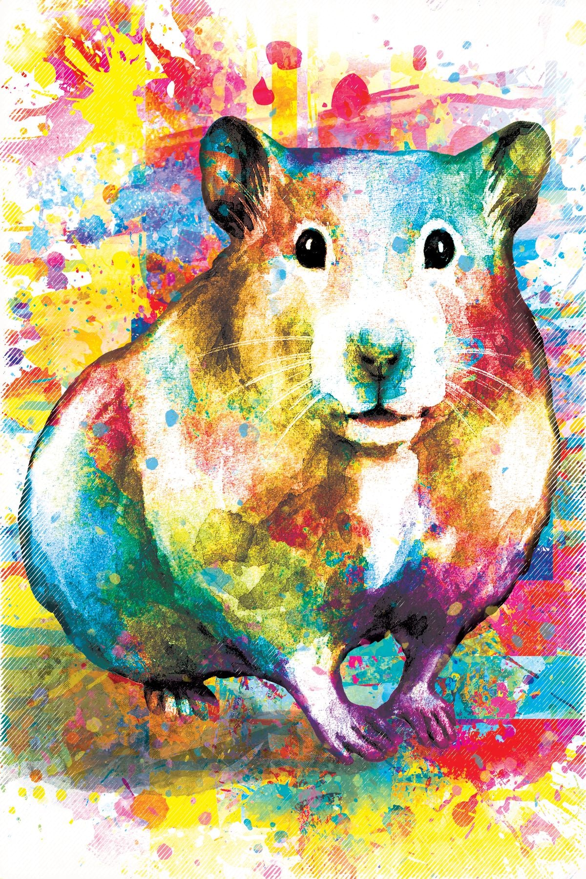 Hamster Paint Splash
