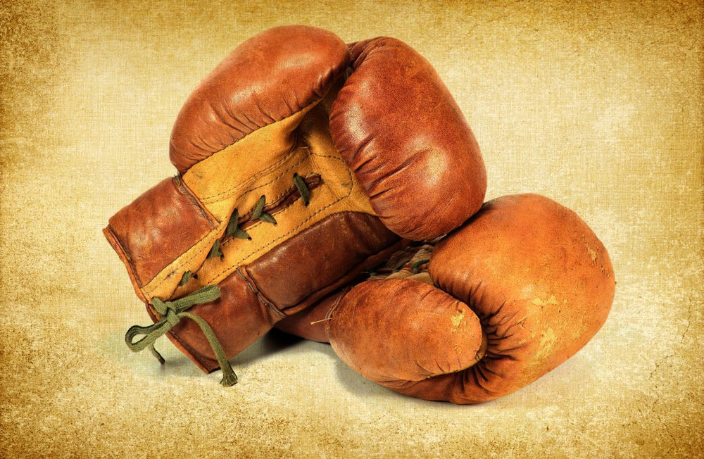 Vintage Brown Boxing Gloves
