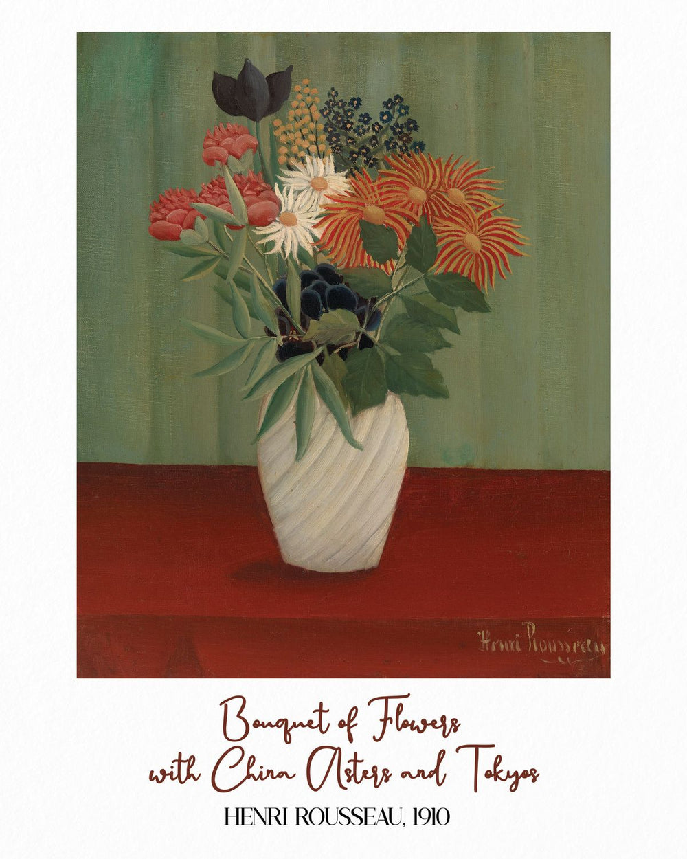 Bouquet Of Flowers Rousseau Exhibition Poster