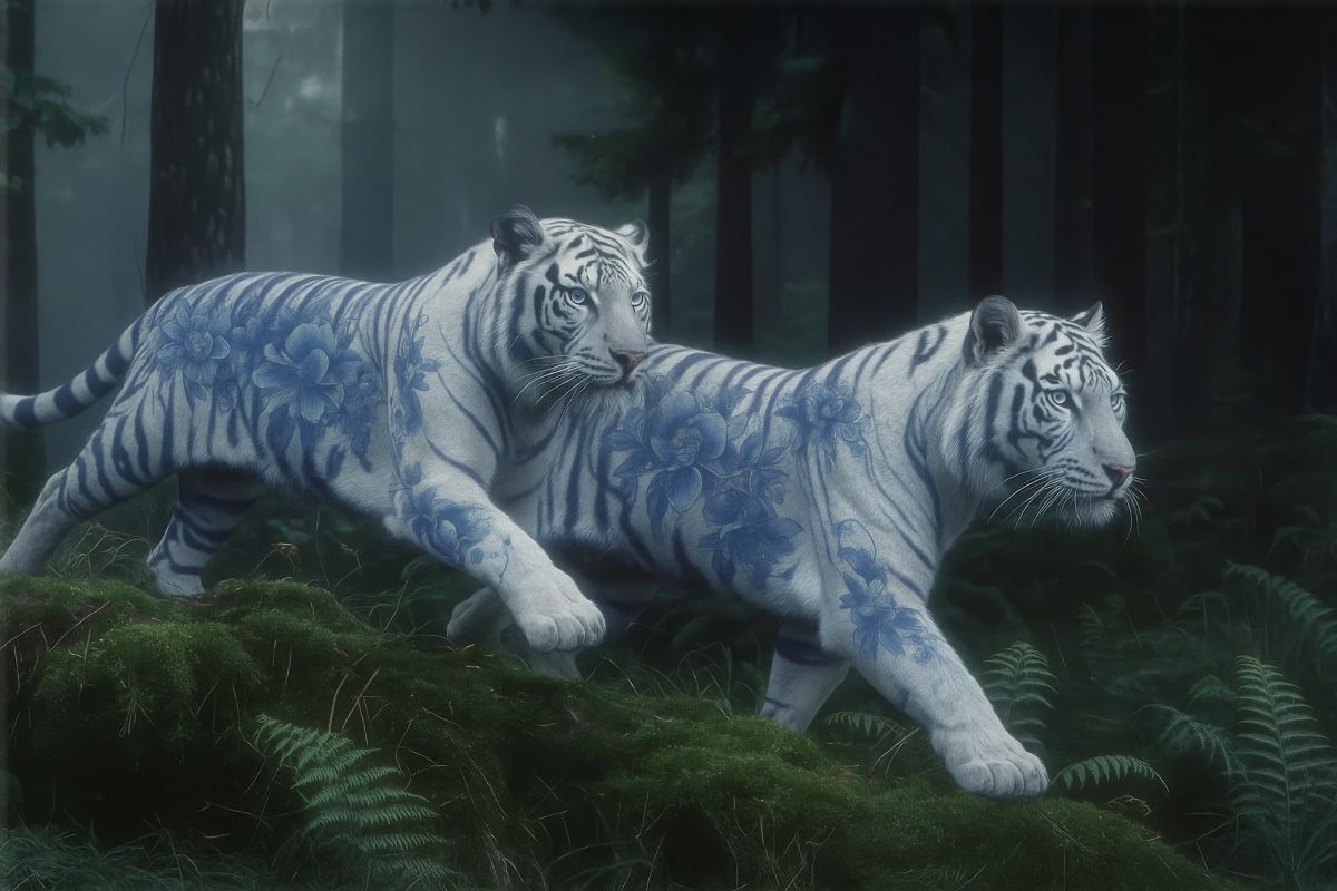 Enchanted White Tigers