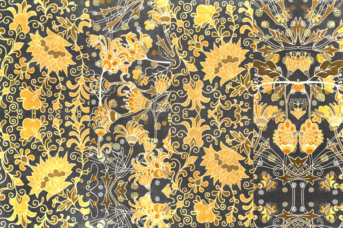 Flower Gold Pattern
