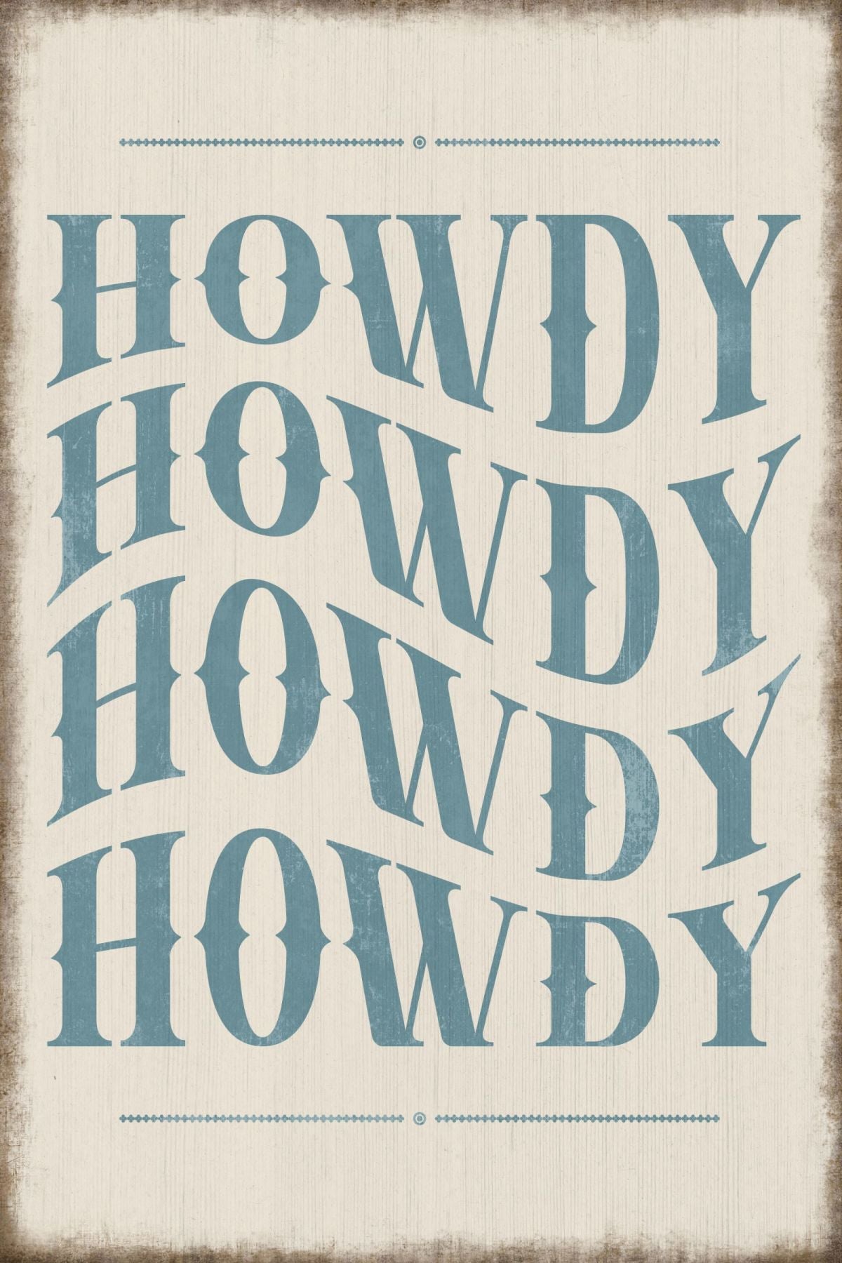 Howdy Howdy Blue