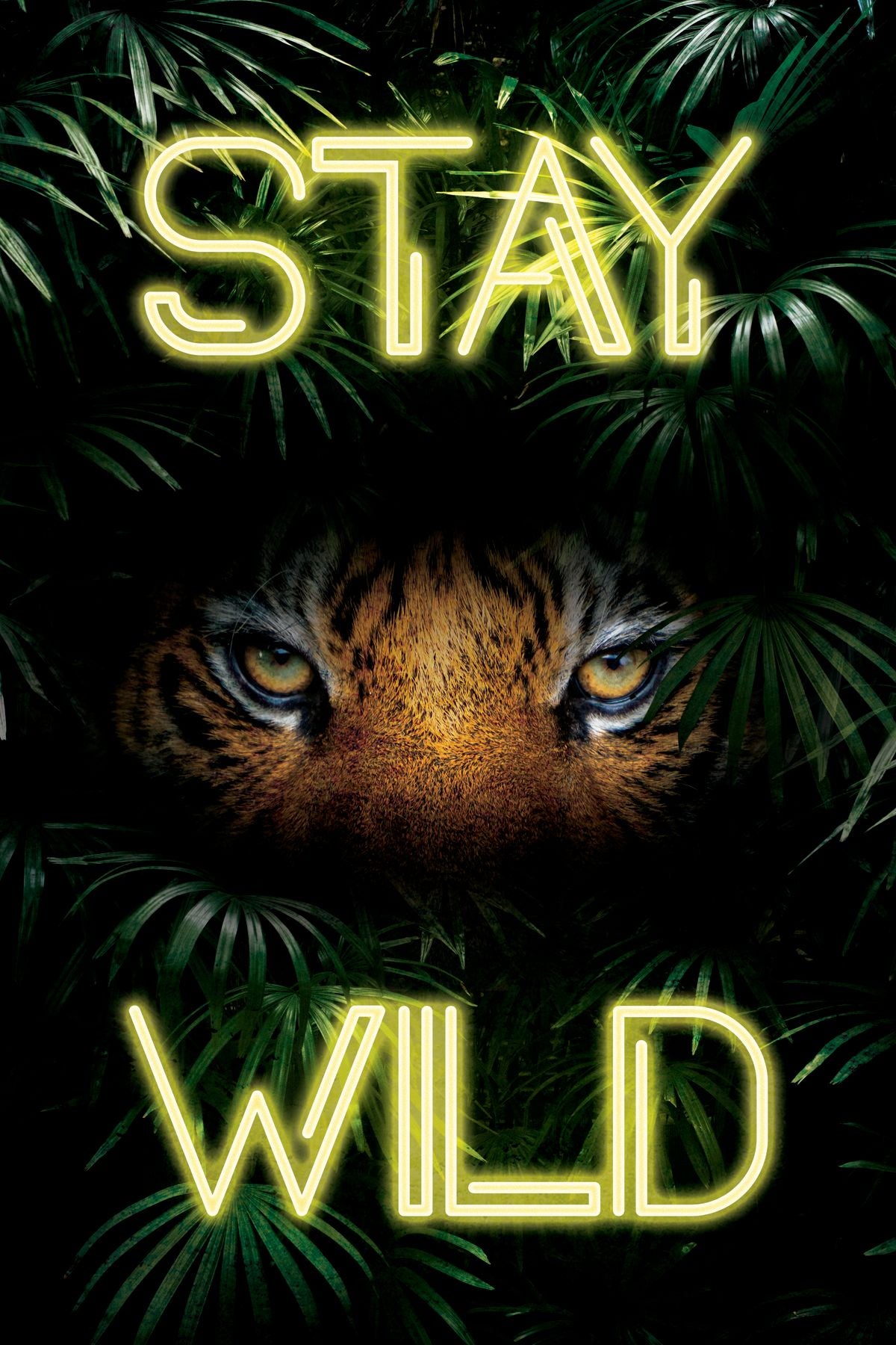 Stay Wild Neon Tiger