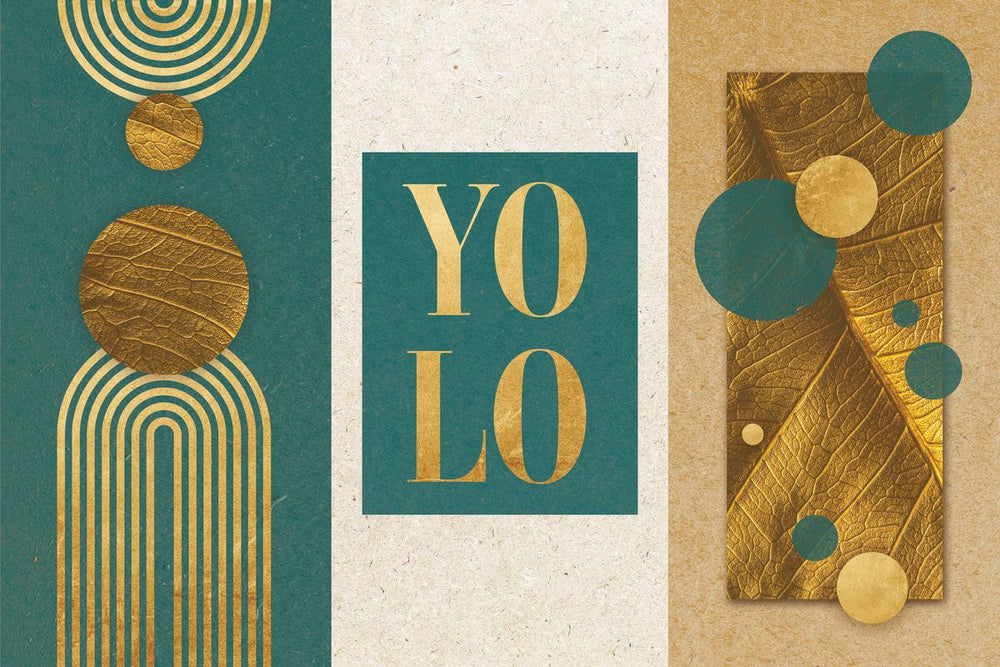 Yolo Gold Boho Typography