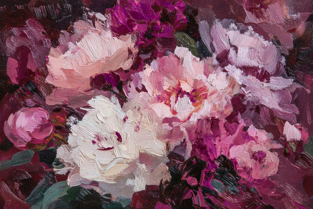 Impasto Pink Peonies