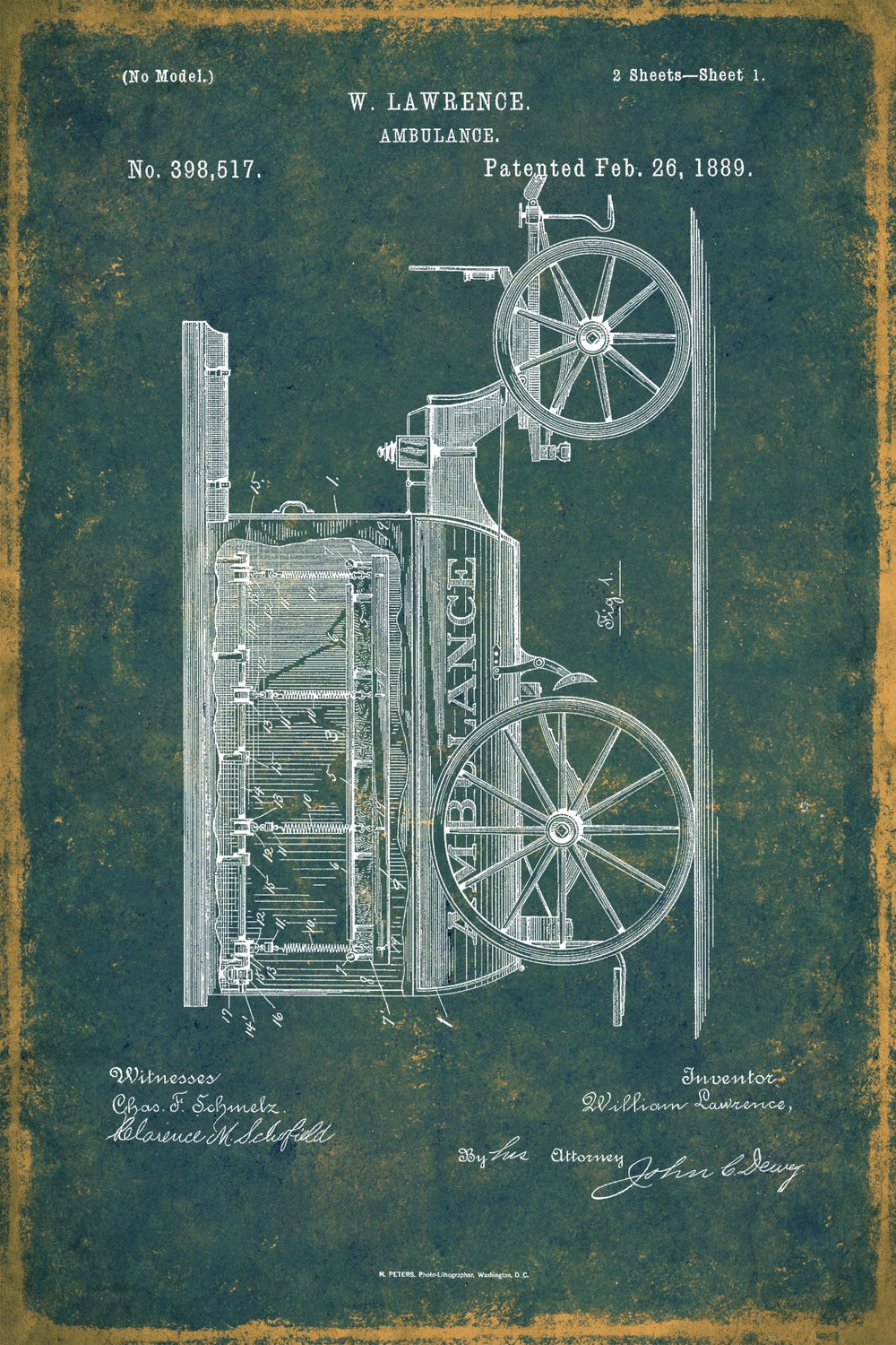 Ambulance Vintage Patent