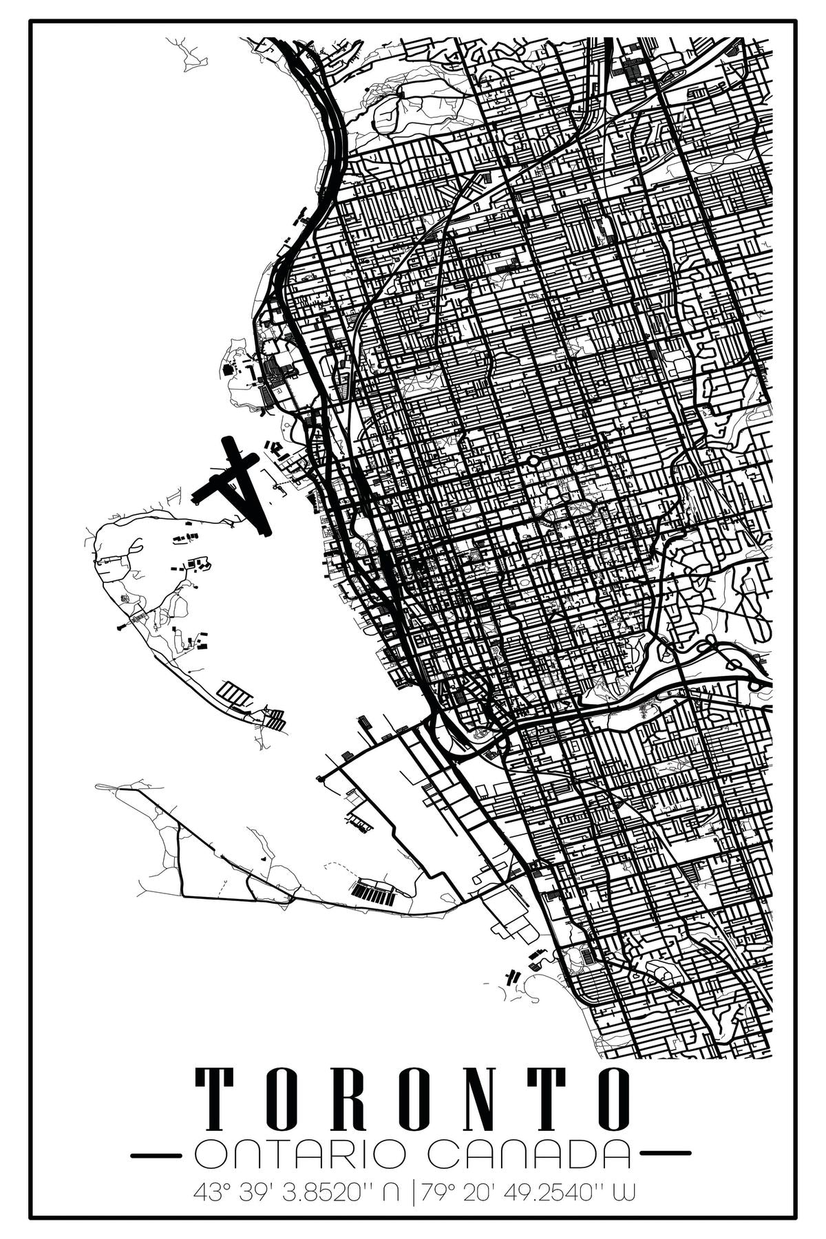 City Map Of Toronto