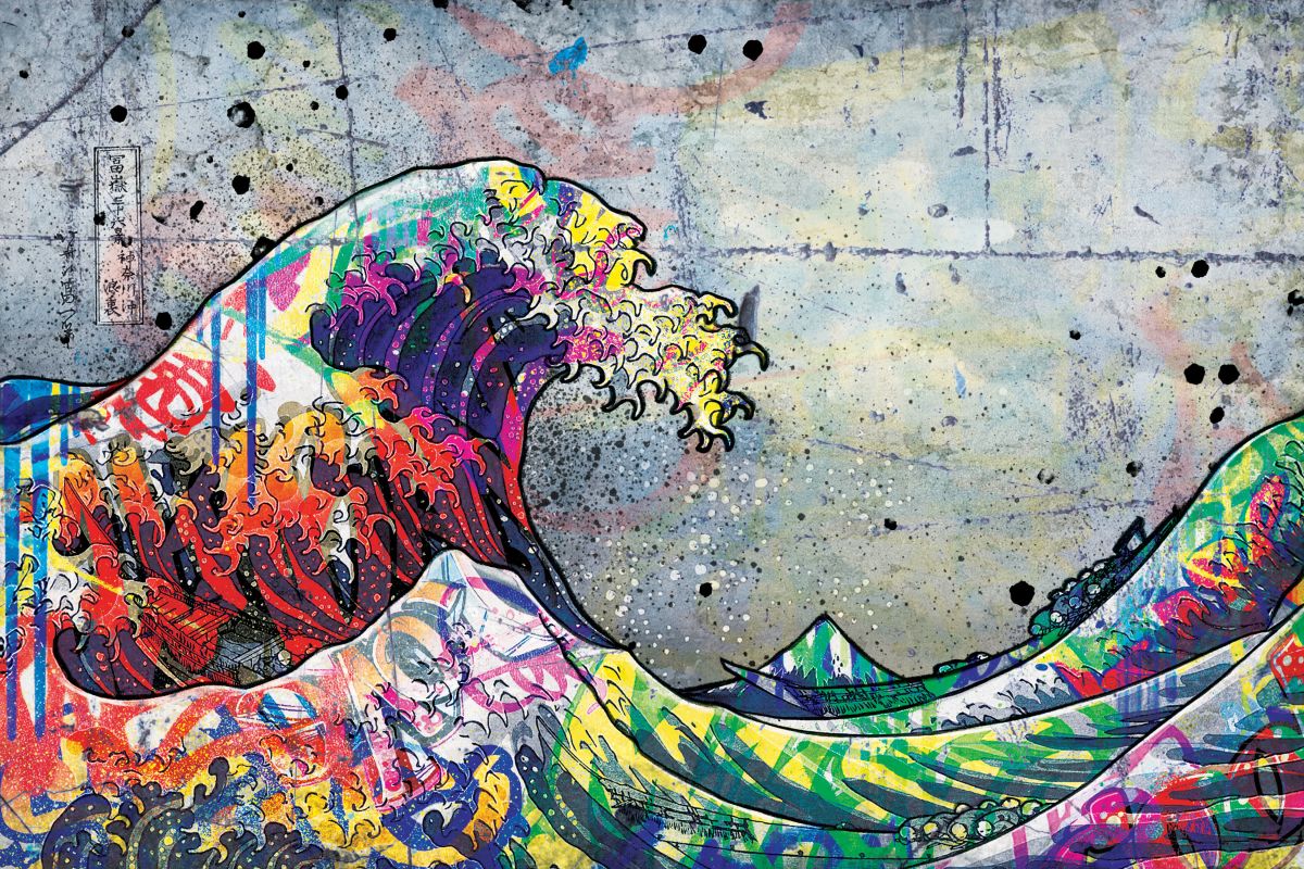 Great Wave Graffiti