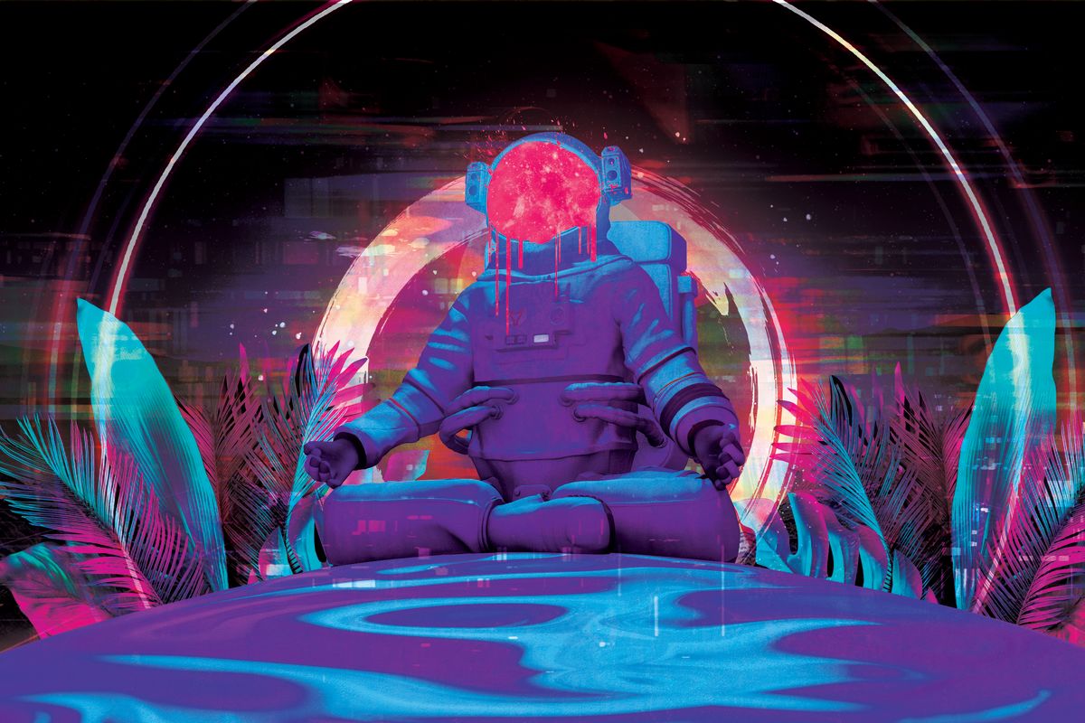 Meditating Astronaut