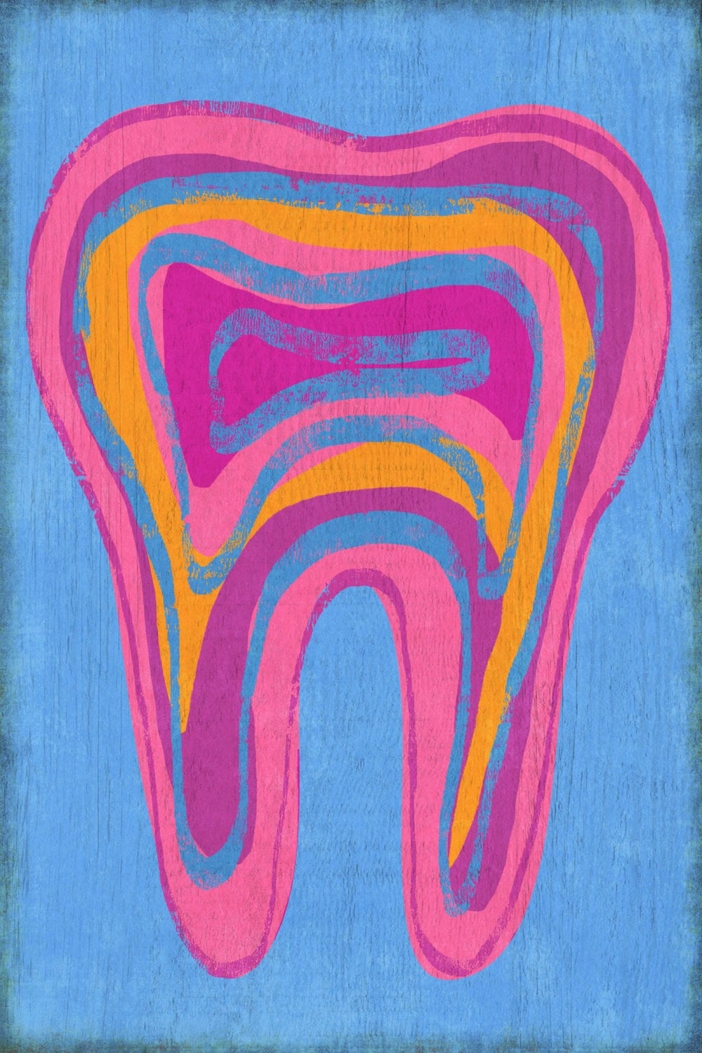 Color-filled Tooth