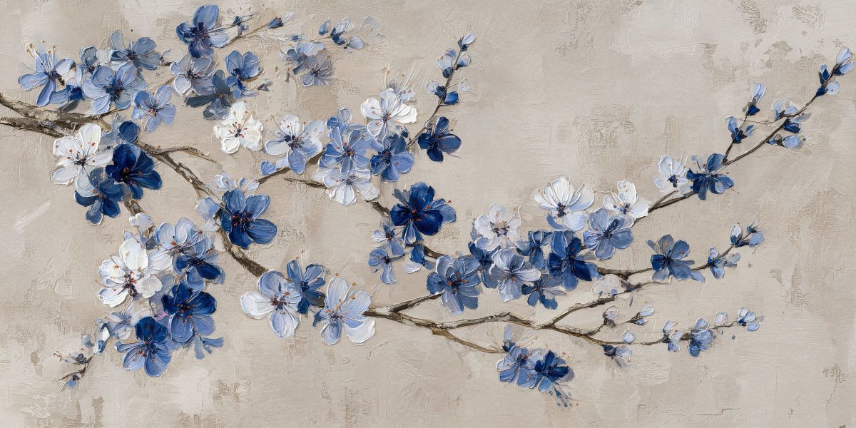 Blue Sakura Branches