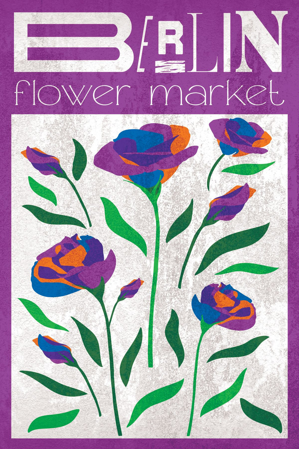 Berlin Flower Market Poster