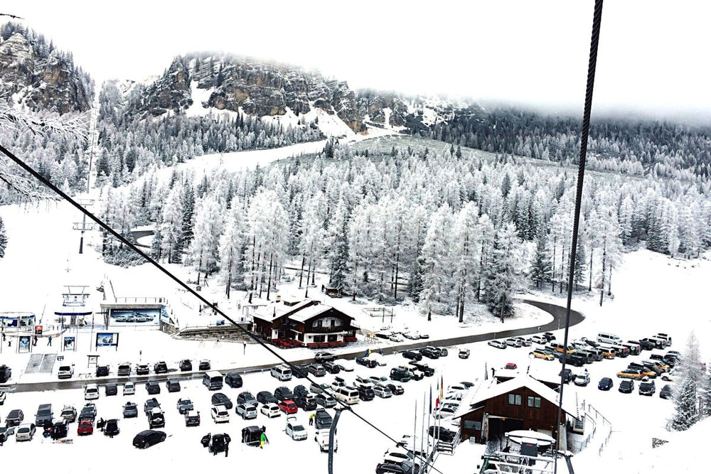 Mountain Ski Scene
