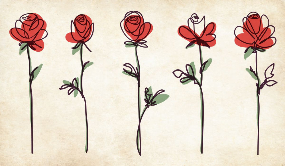 Red Rose Sketches