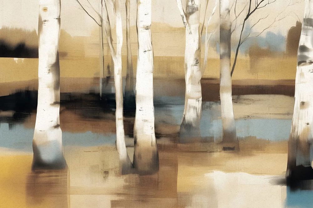 Birches At Sunset II