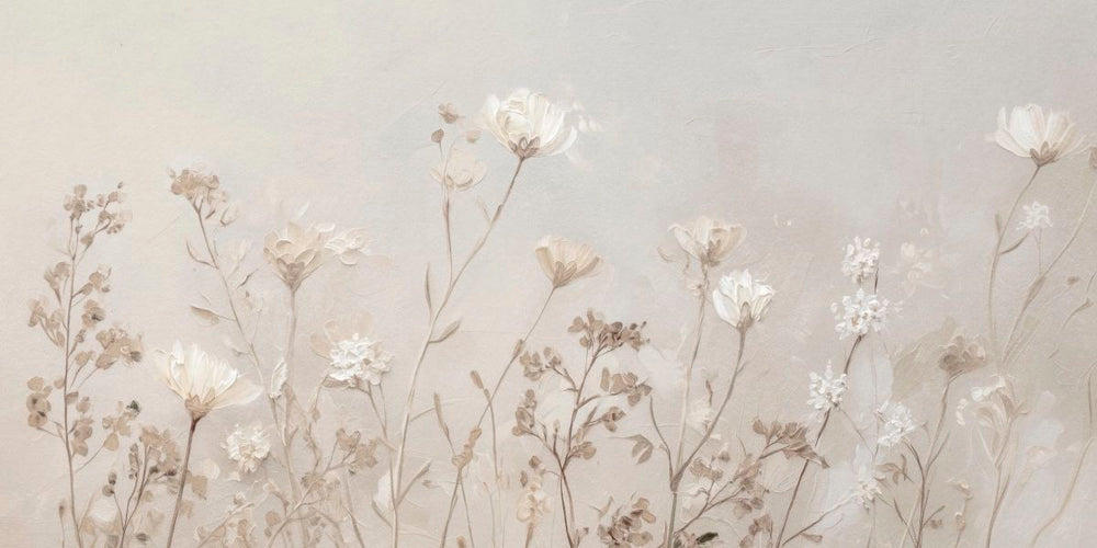 Soft White Florals
