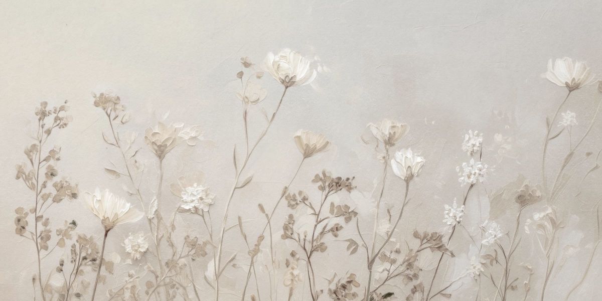 Soft White Florals
