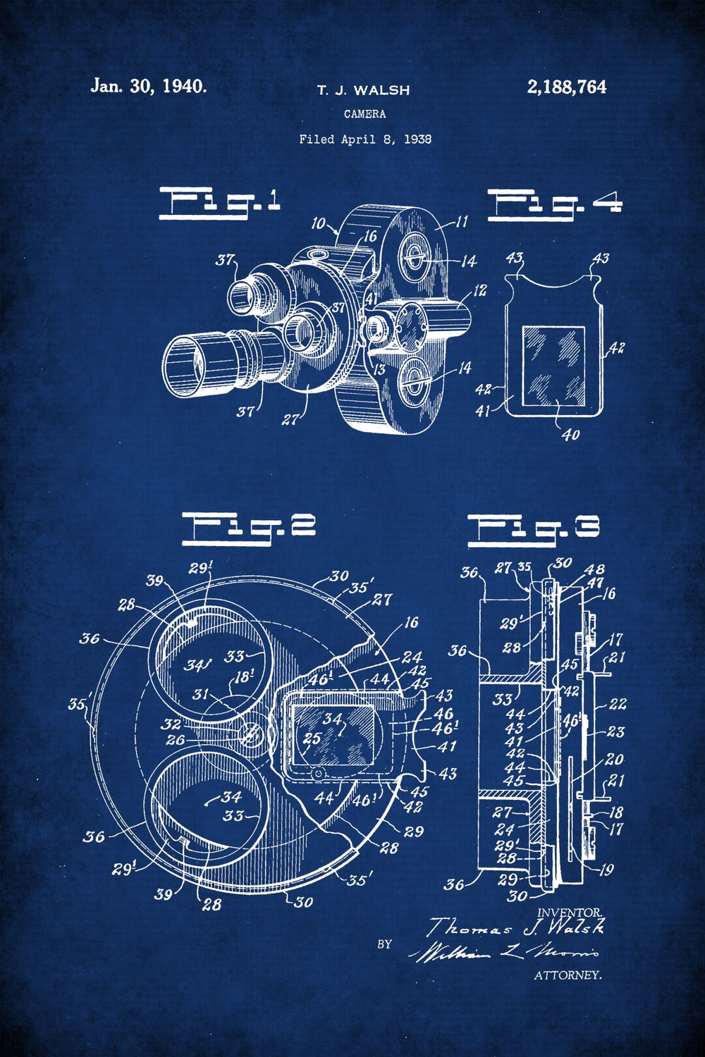 Camera 1938 Patent