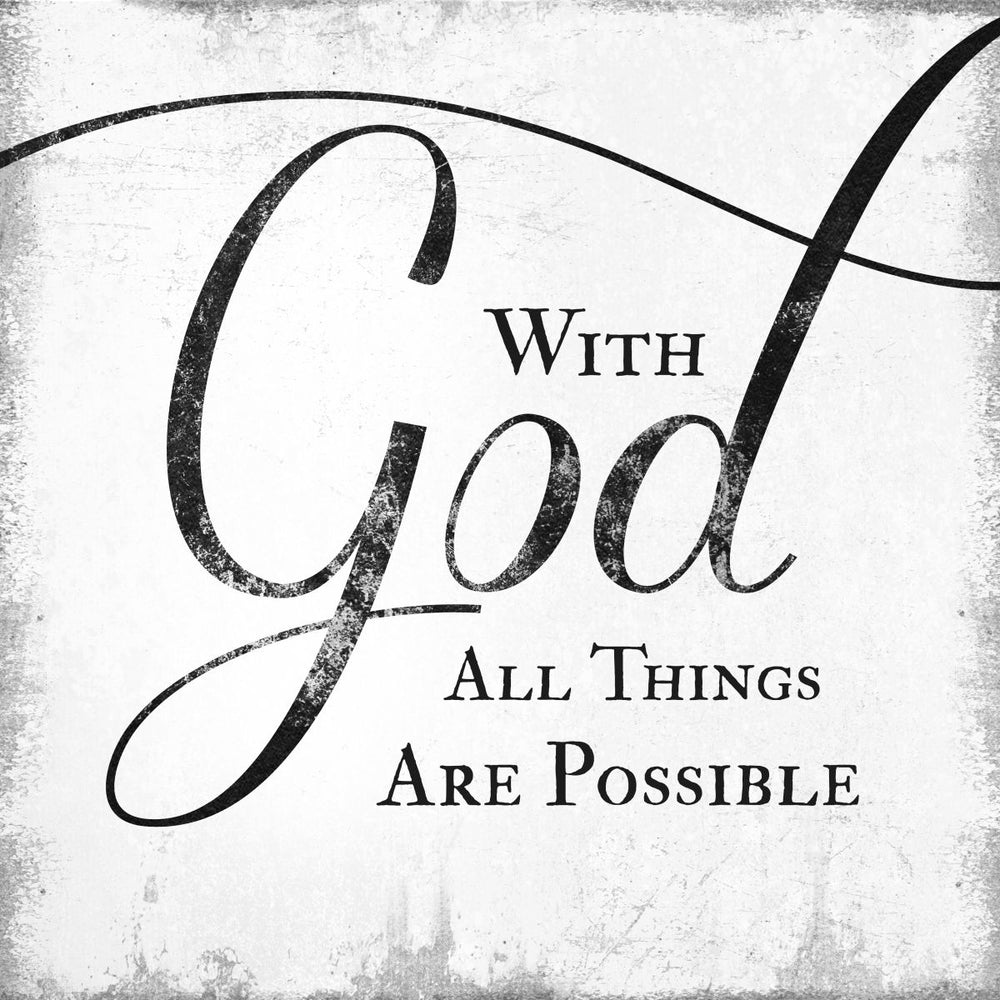 With God All Things Are Possible Farm Sign