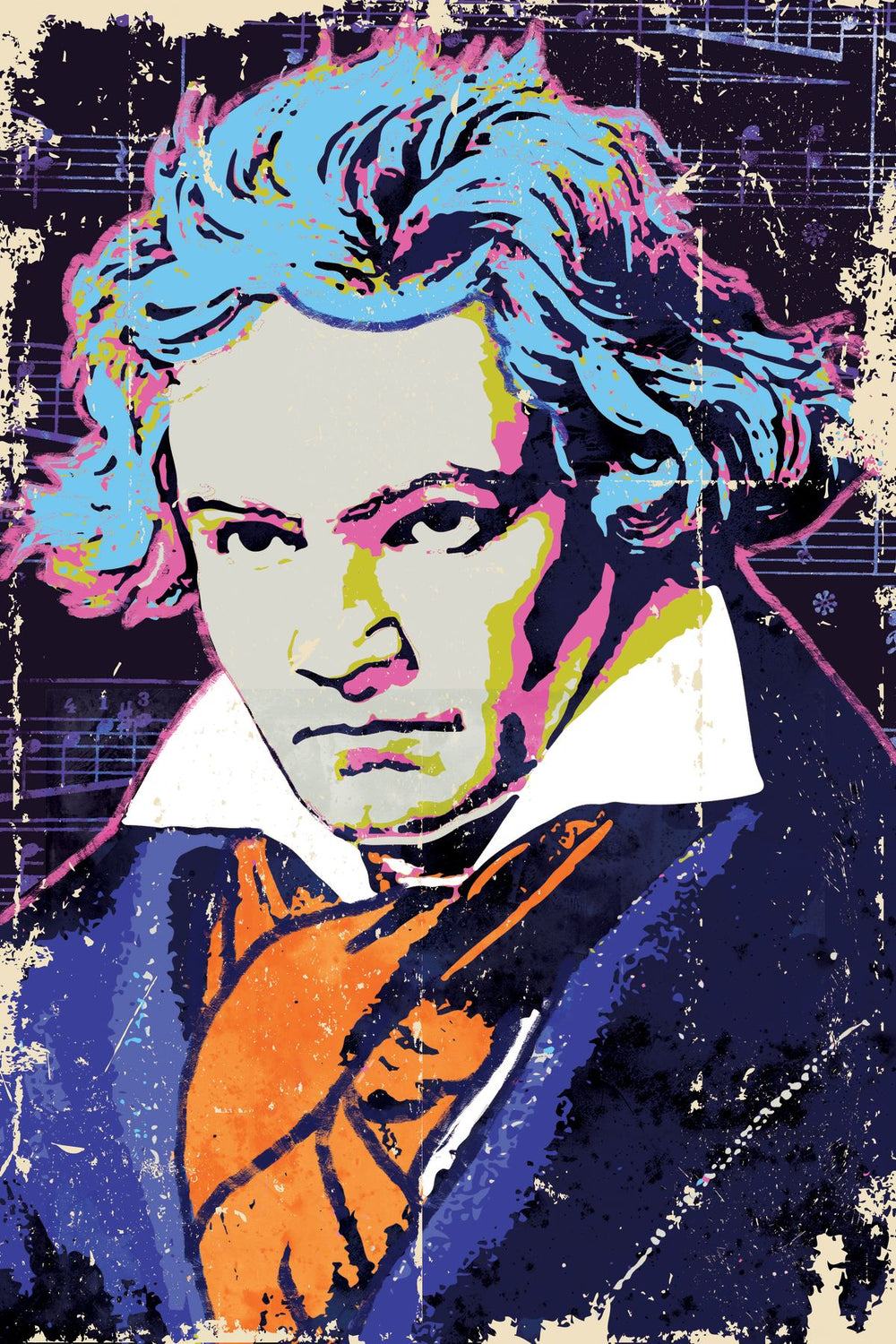 Comic Grunge Beethoven