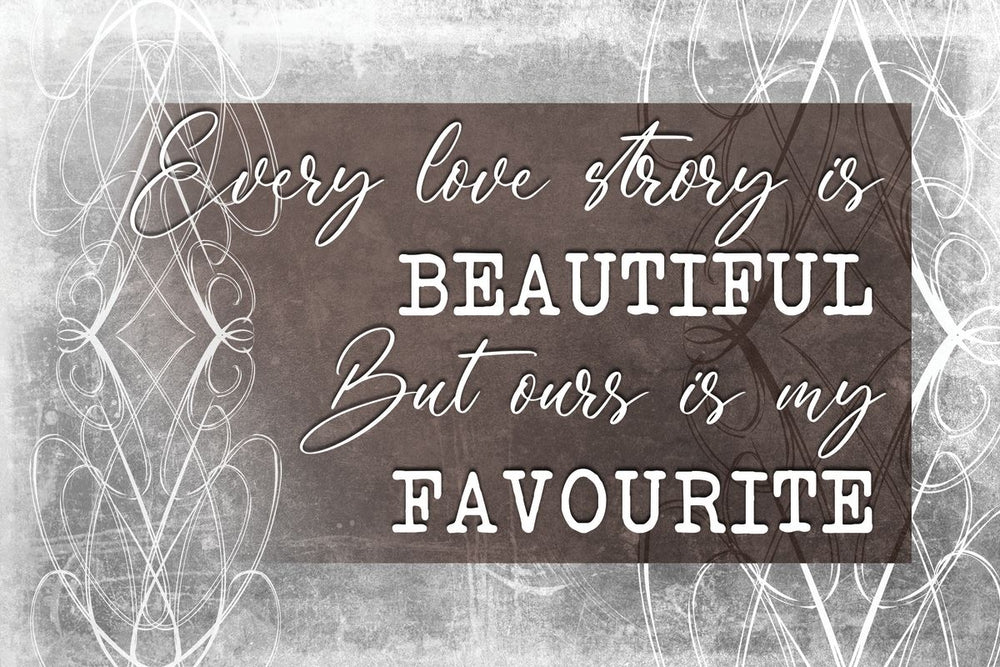 Favorite Love Story Typography