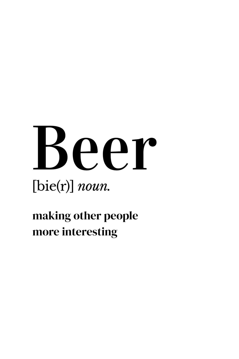 Beer The Noun