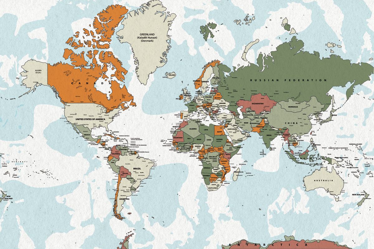 Educational World Map VI