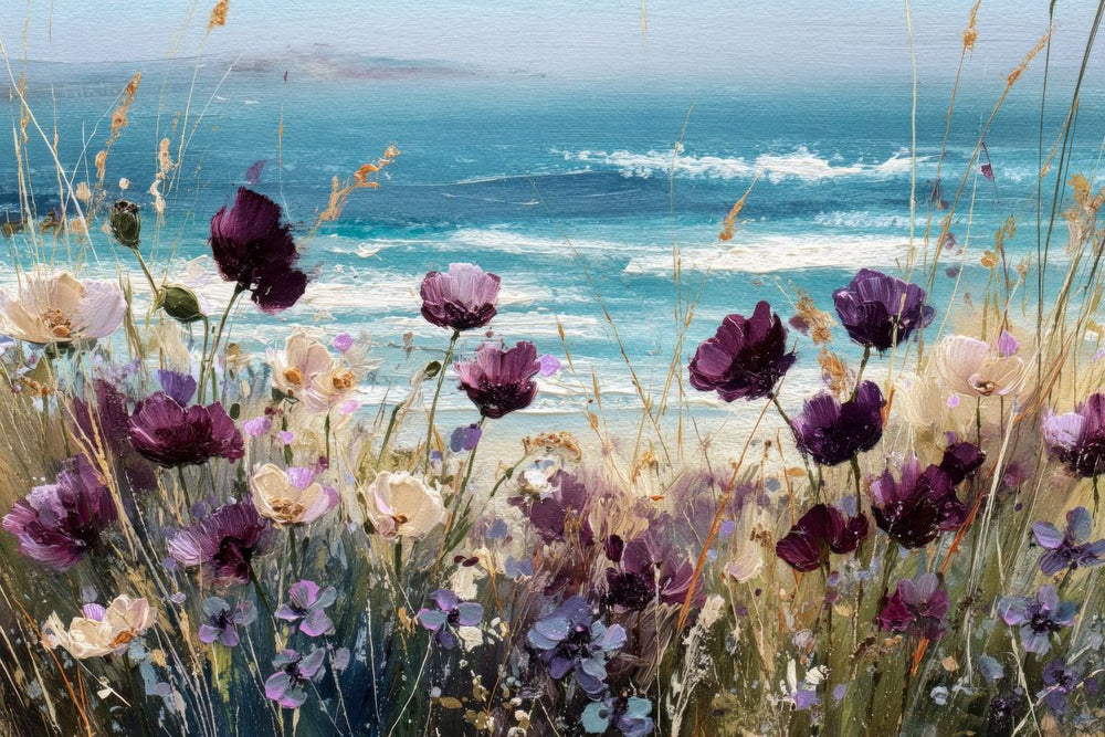 Purple Ocean Flowers