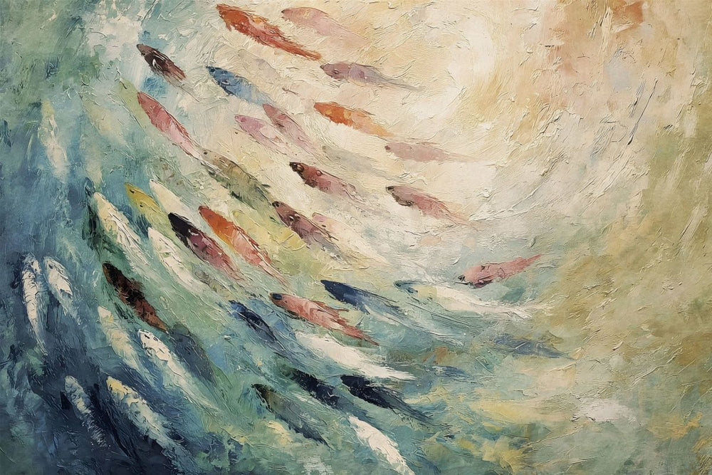 Abstract School Of Fish