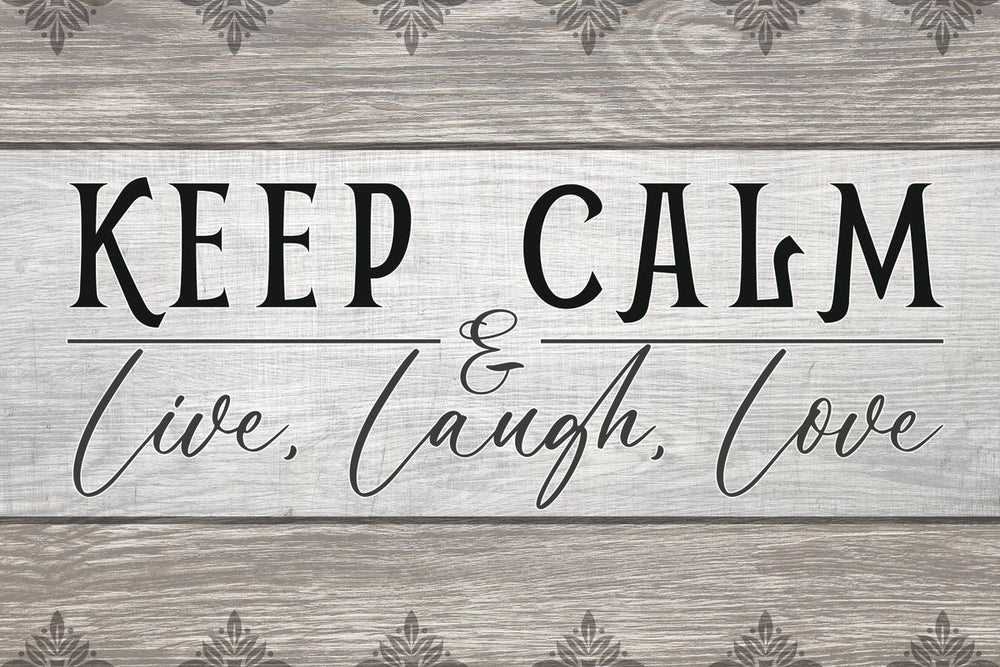 Keep Calm Patterned Typography