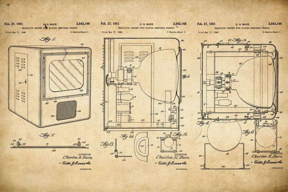 Retro Television Cabinet Patent