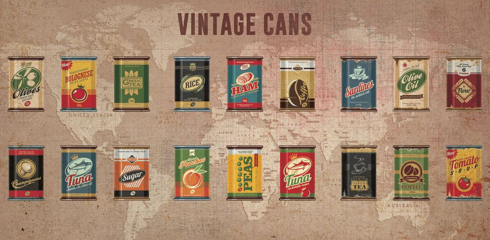 Vintage Cans Chart