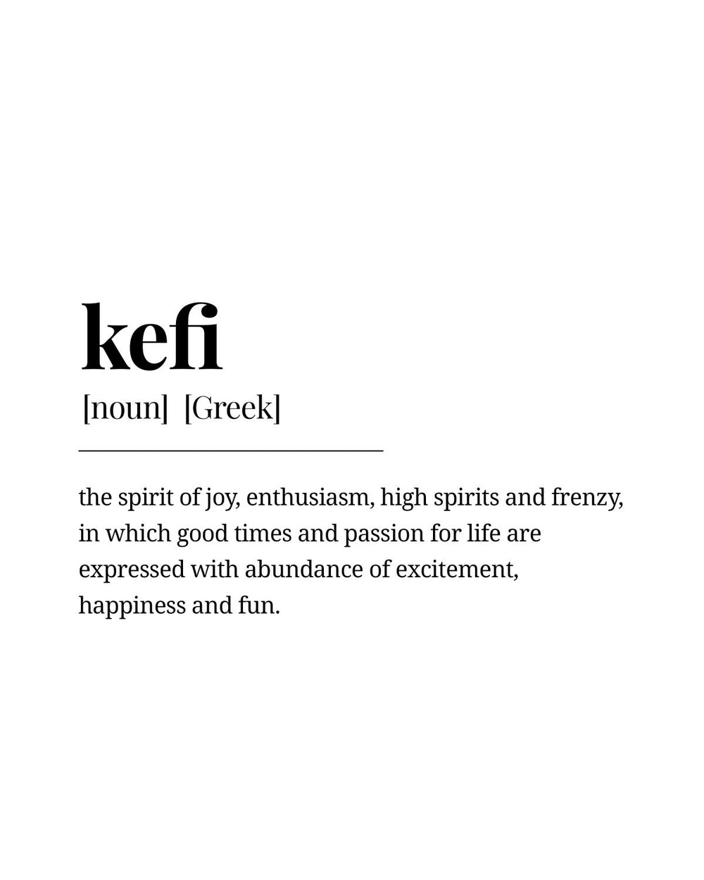 Kefi Definition