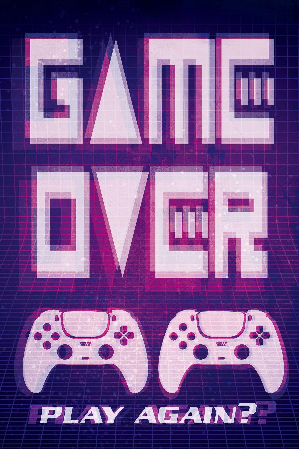 Game Over Play Again Sign